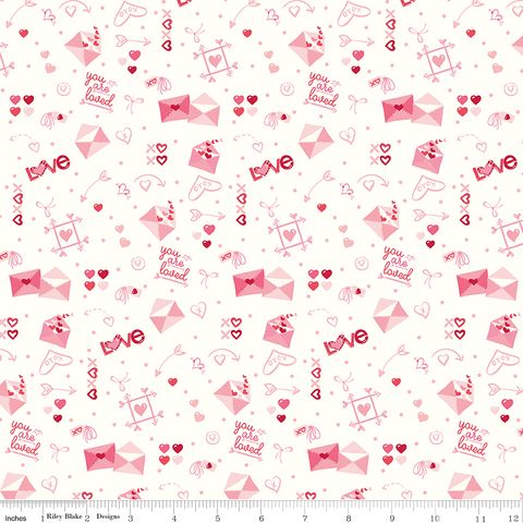 BLOOM & HEART POSTMARKED LOVE OFF WHITE