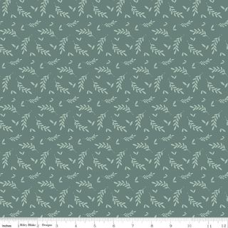 BEES AND BLOSSOMS FOLIAGE TEAL