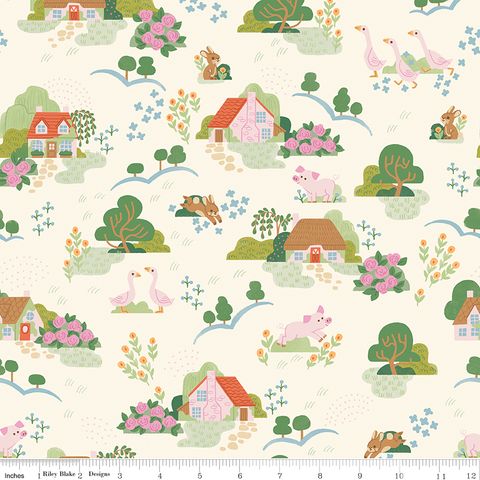COUNTRYSIDE DREAMS MAIN VINTAGE WHITE