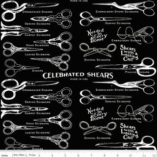 SHE WHO SEWS�THE MAKER SEWING SHEARS BLACK