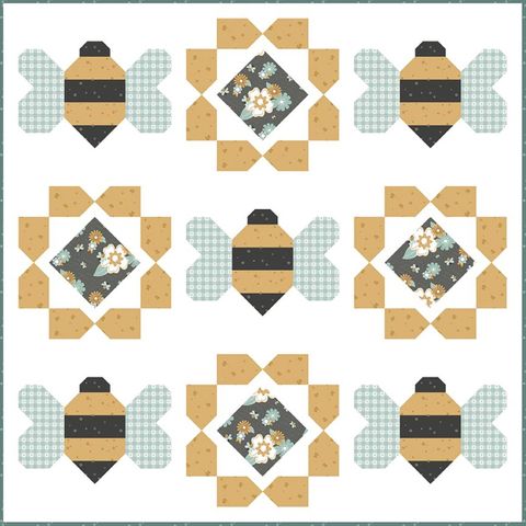 PRIMROSE COTTAGE QUILTS BUZZWORTHY QUILT PATTERN