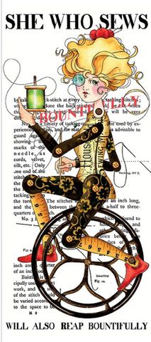 SHE WHO SEWS�THE MAKER 24" X 54" MACHINE MADE WALL