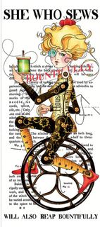 SHE WHO SEWS�THE MAKER 24" X 54" MACHINE MADE WALL