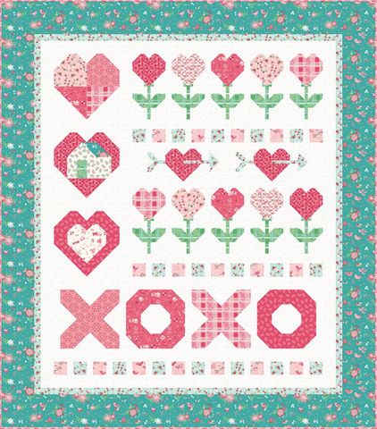 CHERRY BLOSSOMS QUILTING HEART BLOOMS QUILT PATTER