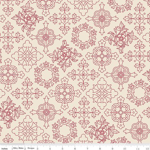 FAMILY REUNION 107/108" WIDE BACK OLD QUILT LINEN