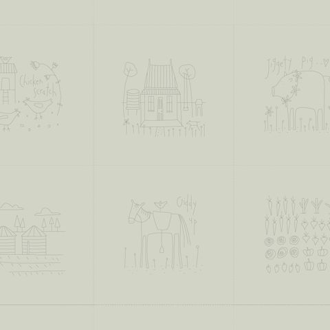 APPLEBY FARM LINEN STITCHERY BLUE