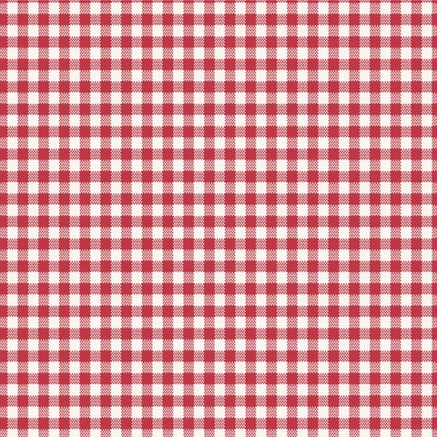 TILDA WIDEBACK GINGHAM YD RED 108"