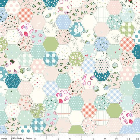 ASHMERE HEXIES BLUE