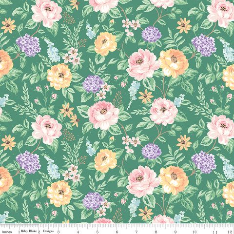 ANNE WITH AN E FLORAL GREEN