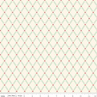 BRIARHILL TRELLIS VINES VINTAGE WHITE