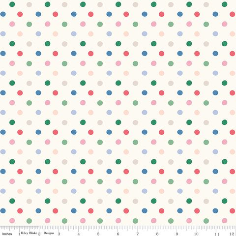 FROM LONDON WITH LOVE BUTTON DOTS MULTI