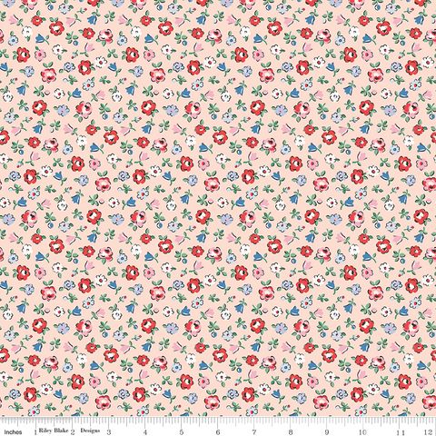 FROM LONDON WITH LOVE DITSY FLORAL PEACH