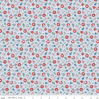 FROM LONDON WITH LOVE DITSY FLORAL LIGHT BLUE