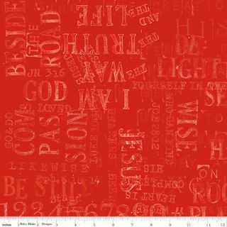GOOD BOOK BASICS SUNDAY STAMP ART RED