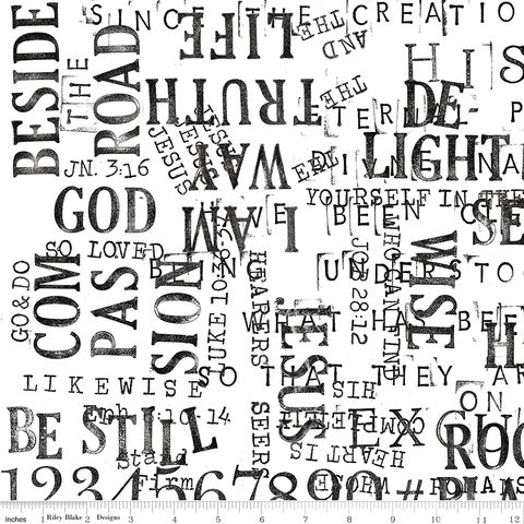 GOOD BOOK BASICS SUNDAY STAMP ART WHITE
