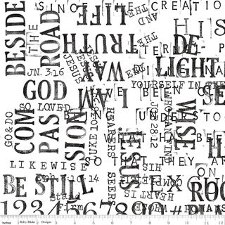 GOOD BOOK BASICS SUNDAY STAMP ART WHITE