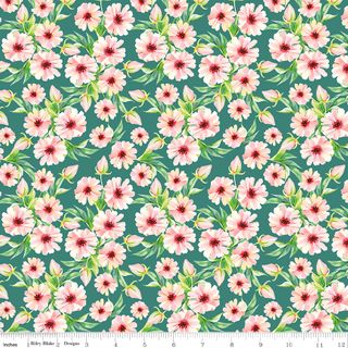PEONIES & PEARS FLOWERS GREEN