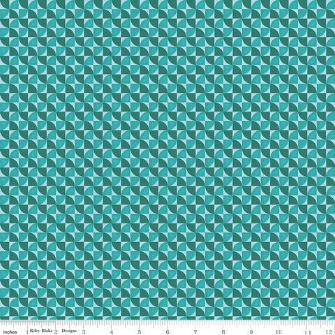 PEONIES & PEARS GEO SWIRL TURQUOISE