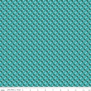 PEONIES & PEARS GEO SWIRL TURQUOISE