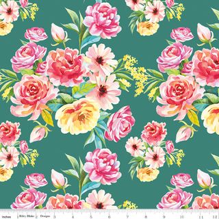 PEONIES & PEARS MAIN GREEN
