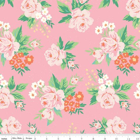 SPRING MEADOWS MAIN BABY PINK