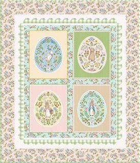PETER RABBIT� SPRING  PANEL QUILT STORE DISPLAY