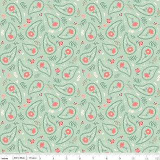 BRIARHILL FLORAL SWIRLS SAGE