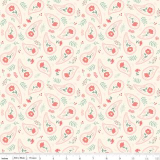 BRIARHILL FLORAL SWIRLS VINTAGE WHITE