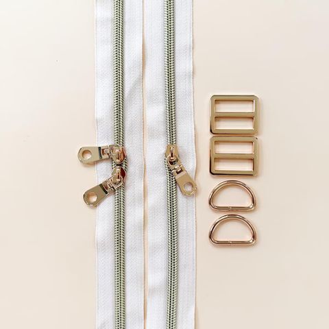 MINKI KIM ASHMERE BACKPACK HARDWARE KIT LIGHT GOLD