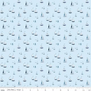 COASTAL DREAMS SAILBOATS BLUE