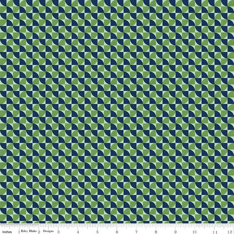 PEONIES & PEARS GEO SWIRL GREEN