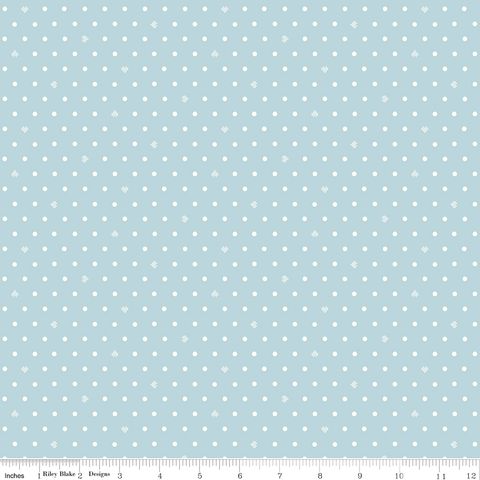 ASHMERE HEART DOTS LIGHT BLUE