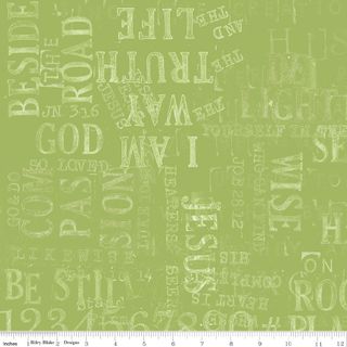 GOOD BOOK BASICS SUNDAY STAMP ART GREEN
