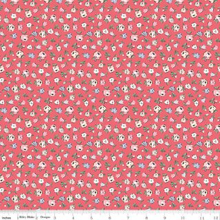 FROM LONDON WITH LOVE DITSY FLORAL RED