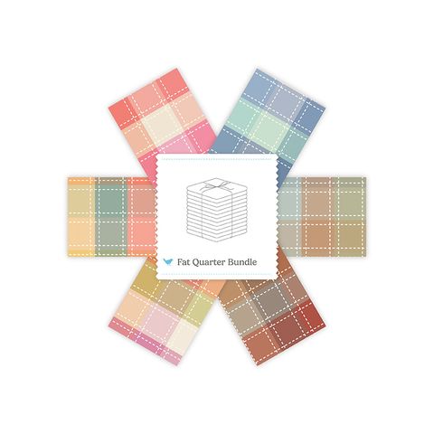 WOVEN PLAID FQ BUNDLE D 6 PCS