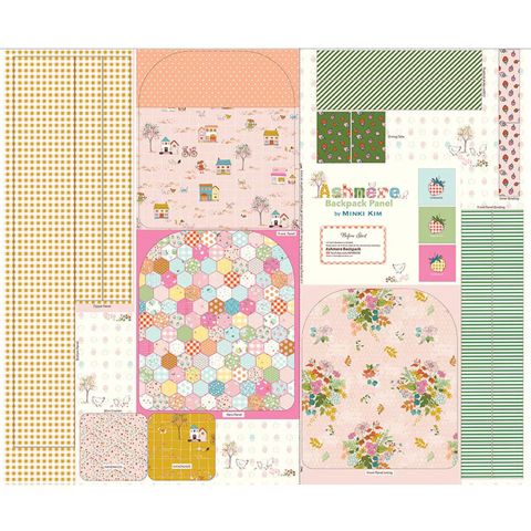 ASHMERE 35 1/2" X 43 1/2" BACKPACK PANEL PINK