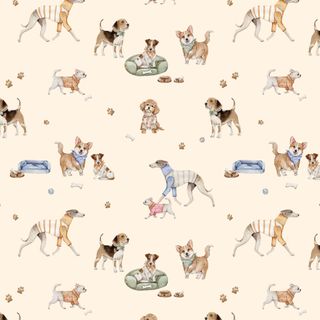 SEW MANY ANIMALS - DOGS CREAM