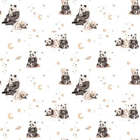 SEW MANY ANIMALS - PANDAS WHITE