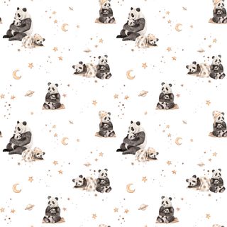 SEW MANY ANIMALS - PANDAS WHITE