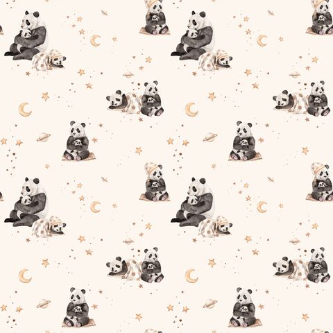 SEW MANY ANIMALS - PANDAS CREAM