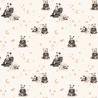 SEW MANY ANIMALS - PANDAS CREAM