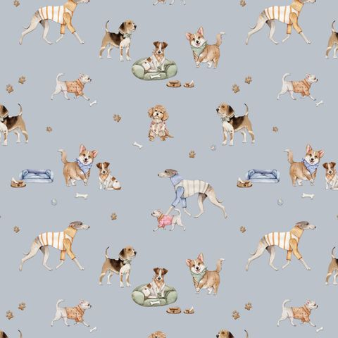 SEW MANY ANIMALS - DOGS BLUE
