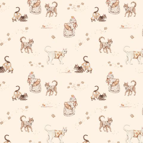 SEW MANY ANIMALS - CATS CREAM