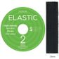 ELASTIC HIGH DENSITY NON ROLL 25MM BLACK 25M