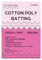 BATTING COTTON POLY 80/20 310CM 150GSM 15MT