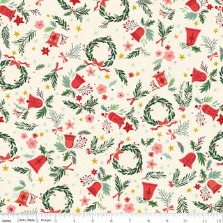CAROL BERRIES AND BOUGHS IVORY SPARKLE