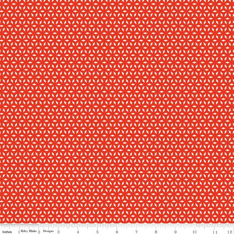 CHRISTMAS CHEER SNOWFLAKE DOILY RED