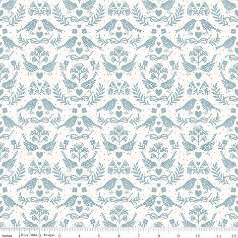 LITTLE GARDEN PATH BIRDS BLUE