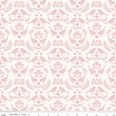 LITTLE GARDEN PATH BIRDS PINK