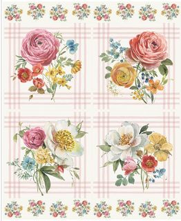 LITTLE GARDEN PATH 35 1/2" X 43 1/2" PILLOW PANEL